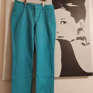 CALVIN KLEIN turquoise twill pants